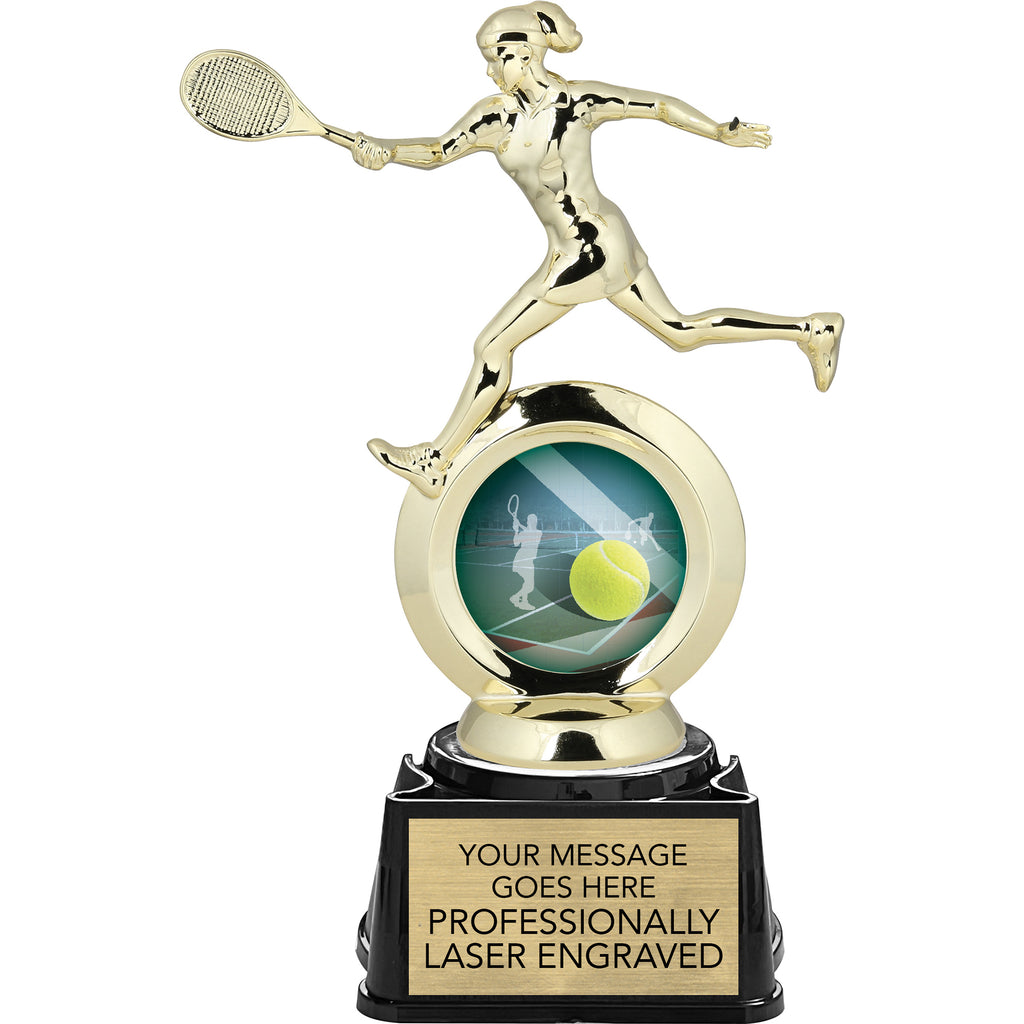 Tennis Female All-Star Insert Trophy - 8.375 inch [TR57i-TNF]