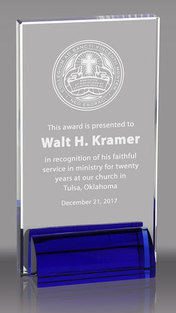 Excelsior Crystal with Cobalt Blue Crystal Base [CSPBL-8-X]