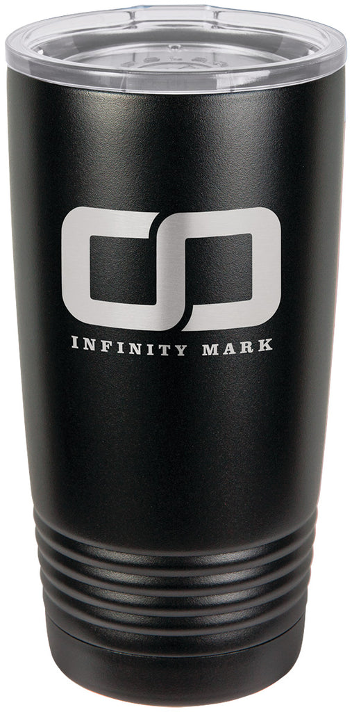 Polar Camel 20 oz. Ringneck Black Vacuum Insulated Tumbler w/Clear Lid [TVIJ202]