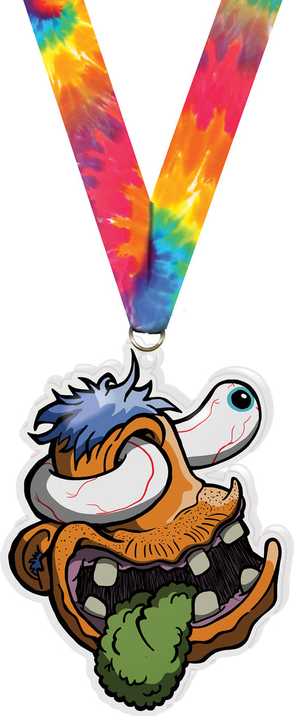 Exclusive TD Creepz Swirly Colorix-M Acrylic Medal - 5 inch [MACR5-CRPZ-SWRL-Q]