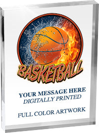 Basketball Vibrix Acrylic Award [ACB68V-BK]
