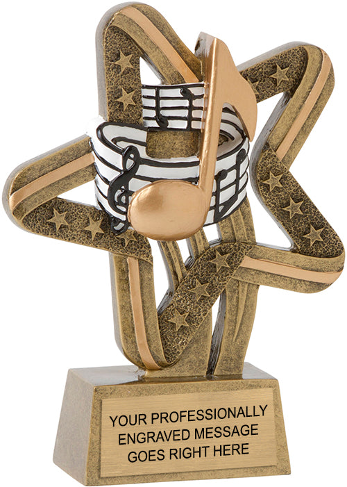Music Stars and Stripes Resin Trophy [RCSS-MC]