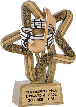 Music Stars and Stripes Resin Trophy [RCSS-MC]
