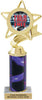 Star & Pennant Custom Insert Trophy w/ Column [TXi10-P43]