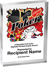 Card Games Vibrix Acrylic Award [ACB68V-PK]