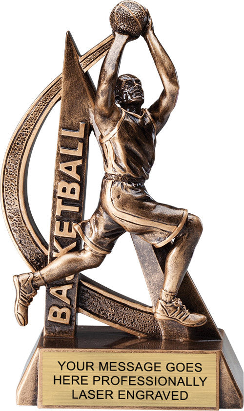 Basketball Male Ultra-Action - 6.5" Resin Trophy [RMUA6-BKM]