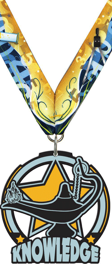 2.5" Knowledge Glow Medal [MGLW2-KN]