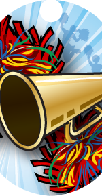 Cheerleading Dog Tag Insert [DT-1849]