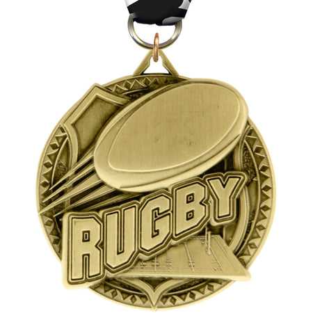 2" Rugby Ultra-Impact 3-D Medal [MDTD2-RGBY]
