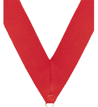 7/8 x 30 in. Red Neck Ribbon [NKRB-1015]
