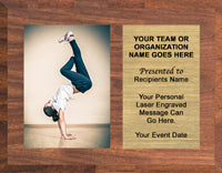 Traditional Woodgrain Horizontal Photo Plaque - 9 x 7 inch [PH327-TWD]