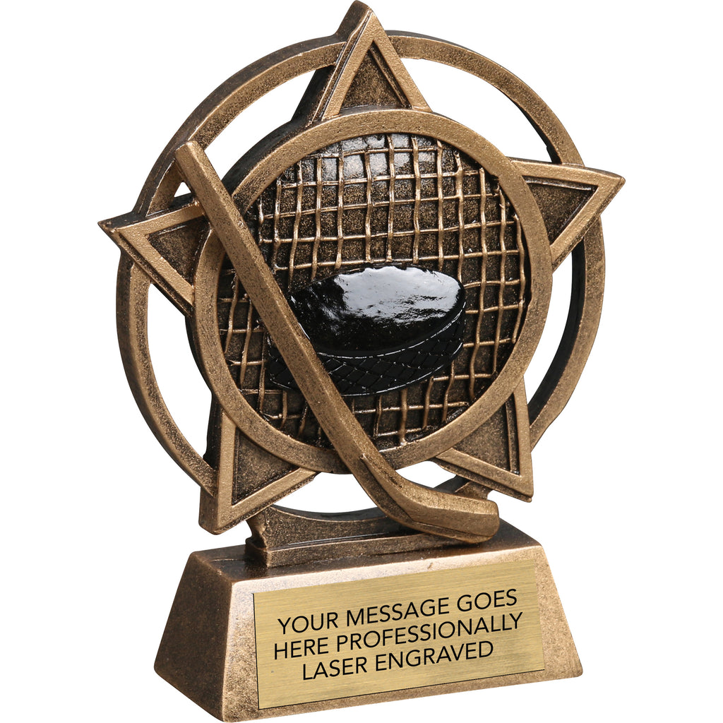 Hockey Orbit - 4.5" Resin Sculpture Trophy [RPORB-HK]