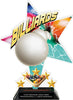 Billiards Shattered Star Colorix Acrylic Trophy- 10 inch [TACR10-STR-BL-Q]