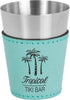 Leatherette Stainless Shot Glass -Teal [JSL-054]