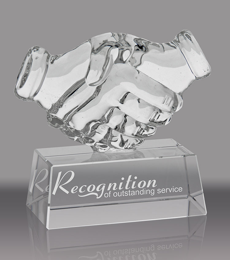 Handshake Crystal Awards