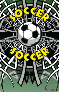 Soccer- Tribal Plaque Insert [BBP-2154]