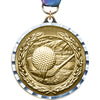 2.75 inch Golf Diecast Medal with Diamond Cut Border [MM275DC-GLG]