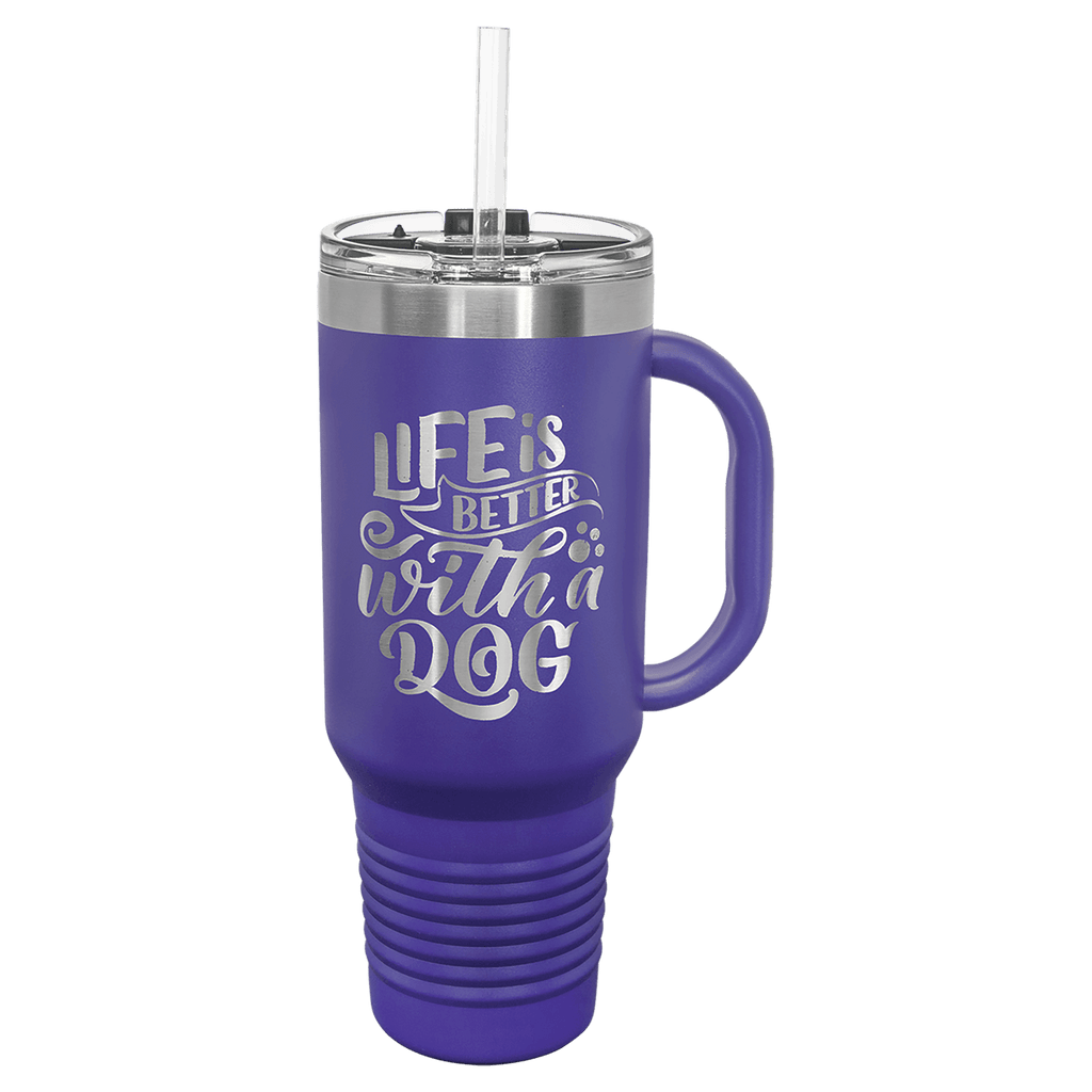 Polar Camel 40 oz. Travel Mug with Handle - Purple [TJPC74-PRP]