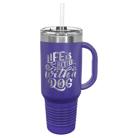 Polar Camel 40 oz. Travel Mug with Handle - Purple [TJPC74-PRP]