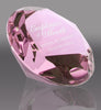 Pink Crystal Diamond Paperweight - 3.15 inch [CTDIA-SM-PNK-X]