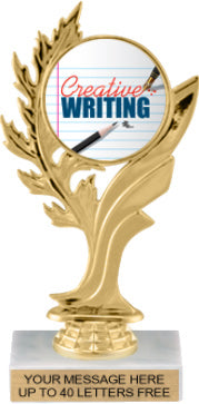 Golden Leaf Color Insert Trophy [Ti-C51]