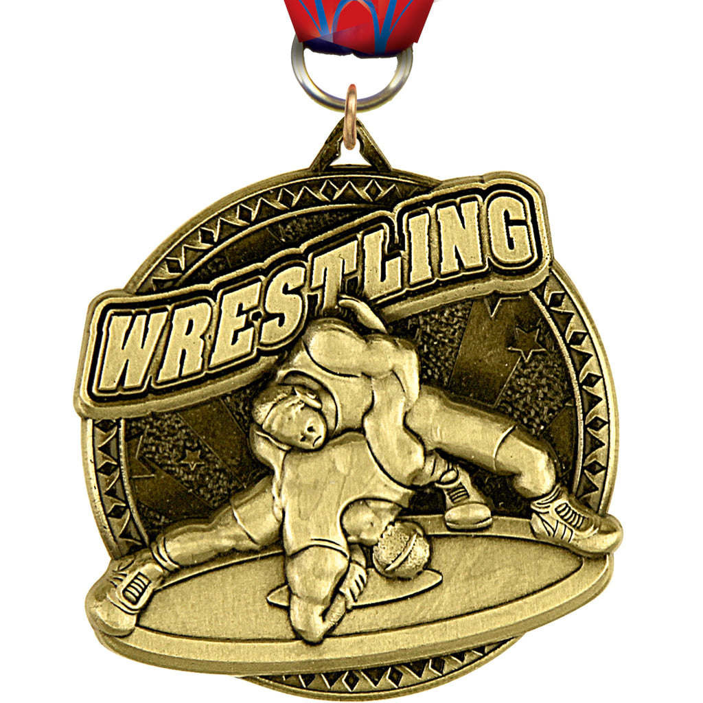 2" Wrestling Ultra-Impact 3-D Medal [MDTD2-WS]