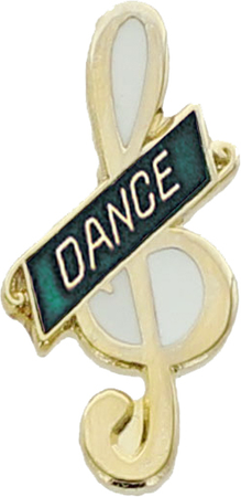 Dance G Clef Enameled Pin [PCM-MC-CLF-84]