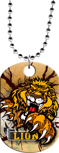 Lion Mascot Monster Dog Tag [DTXL-MSCT-LION]
