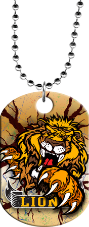 Lion Mascot Monster Dog Tag [DTXL-MSCT-LION]