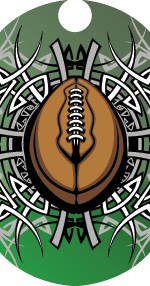 Football- Tribal Dog Tag Insert [DT-2507]