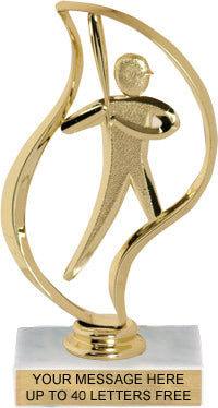 Baseball Torch Figures on Marble Base [TTF6-BS]