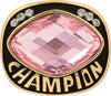 Pink Cut Glass Champion Ring- Gold [RNGJ6-PNK-G]
