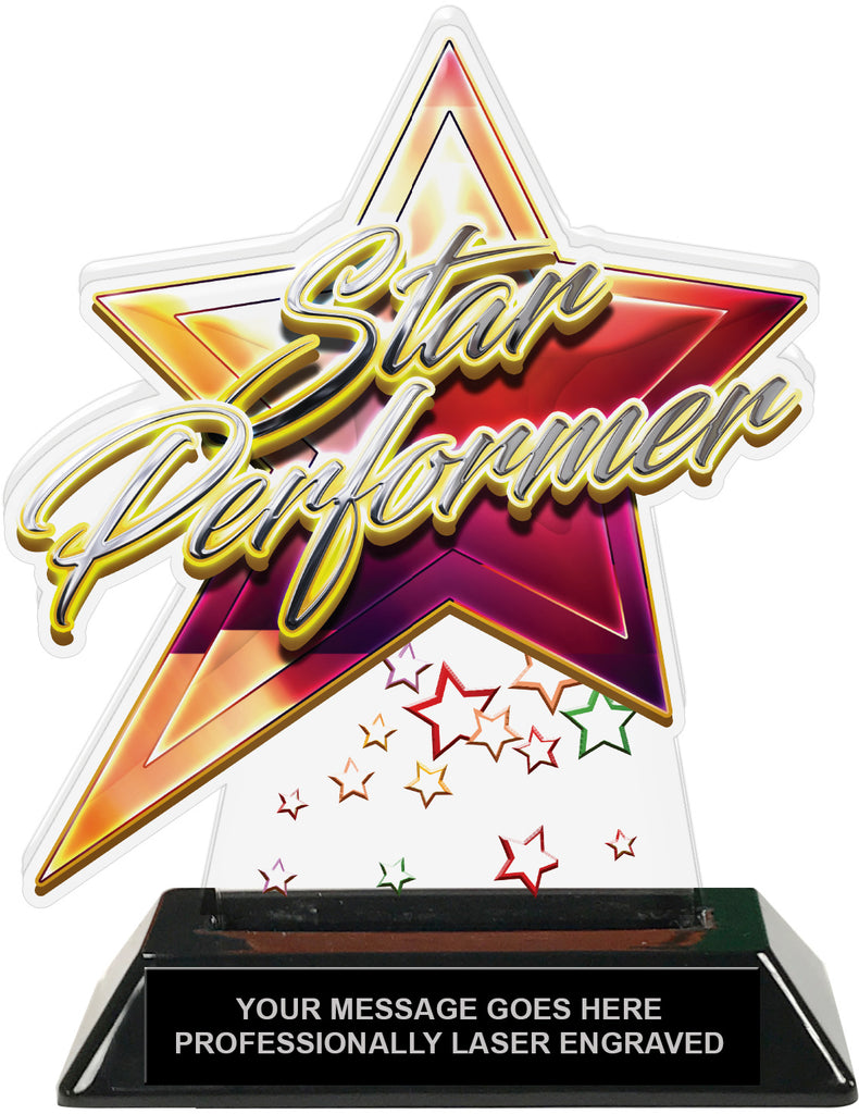 Star Performer Colorix-T Acrylic Trophy- 6.25 inch [TACR6-STRPRF-Q]