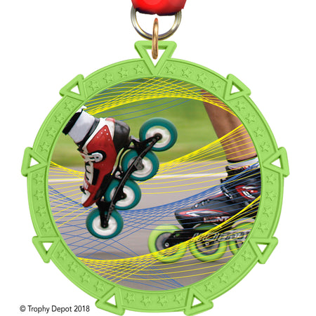 2.5" Green Starforce Insert Medal - TD Exclusive! [M36STR-GRN]