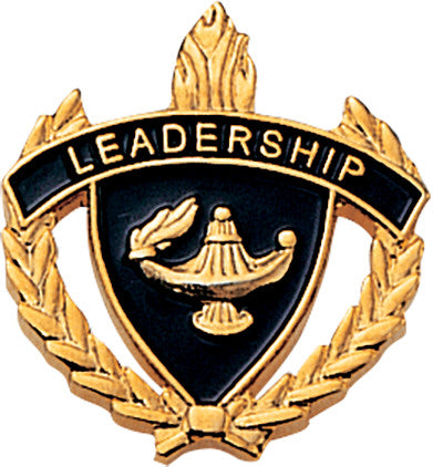 Leadership 3D Enameled Scholastic Pin [PCM-WRT-LDR]
