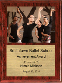 Color Finish Vertical Photo Plaques