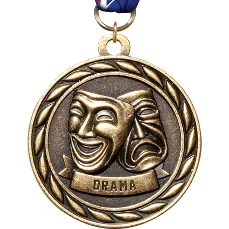 2" Drama Scholastic Medal- Gold [MM3KN2-DR]