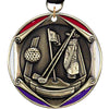 2 inch Golf RWB Diecast Medal [M2TC-GL]