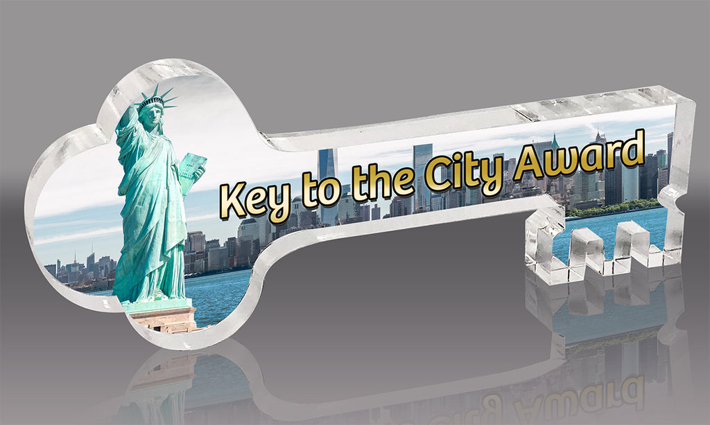 Key to the City Acrylic Awards - Full Color