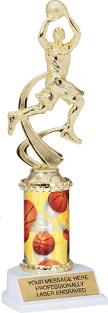 Basketball Motion Sport Trophy- Male 10 inch [TMPATR-BKM-10]