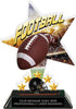 Football Shattered Star Colorix Acrylic Trophy- 7 inch [TACR7-STR-FB-Q]