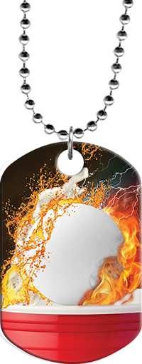Beer Pong Monster Dog Tag [DTXL-BRPNG]