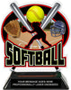 Softball Colorix-T Acrylic Trophy [TACR6-SB-Q]