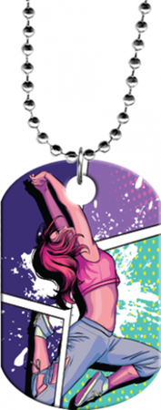 Dance-Comic Style Monster Dog Tag [DTXL-DC-CMC]