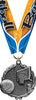 Basketball Wreath Medal- Silver [MP18-BK-S]