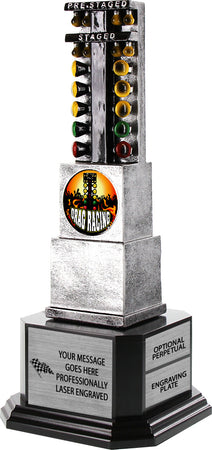 Drag Race Tree Insert Resin Trophy on Monument Bases [TSDRLMB-188]