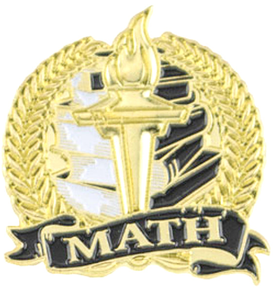 Math Academic Lapel Torch Pin [LPST101] – Trophy Depot