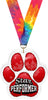 Star Performer Paw Acrylic Medal- 2.75 inch [MACR2-PAW-STRPRF-Q]