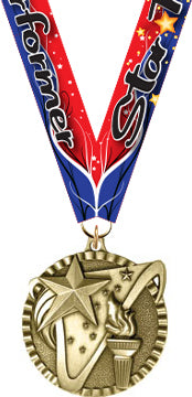 2"  Torch Gold Victory Medal [MVY2-VY]