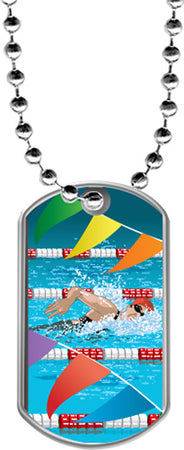 Swimming Dog Tags [DTLAM2-SW]